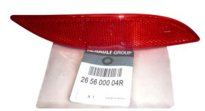 Bumper Reflector 265600004R Renault Scenic III, Fluence, Megane III Right New Genuine
