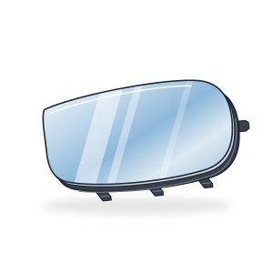 Right Mirror Insert 8151CY 8151.CY Peugeot 607 Original New