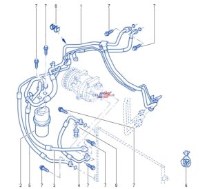 Air Conditioning Hose 9246100Q0C New OE Renault Trafic 3