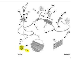 Brake Control 470705 Citroen C5 2 New Original