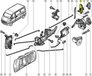 Lock Bolt Rear 9057000Q0D Master III Movano B NV400 New Original