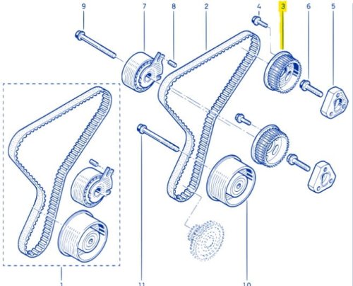 Timing Gear 1302400QAD Renault Opel Laguna 2, Master 2, Avantime New Genuine