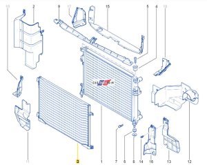 Air Conditioner Condenser 2.0DCI Valeo 8200411148 New Replacement Renault Trafic 2