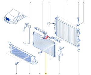 Valeo Air Conditioner Condenser 8200115543 Megane 2 Scenic 2