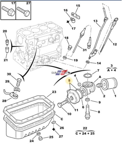 Engine Oil Cooler 98480768 Citroen Peugeot Fiat New Original 