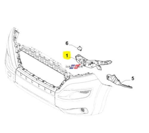 Bumper Fixing Right Front 1391282080 JNew Original Jumper Boxer