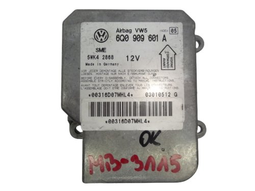 Sensor Module AirBag 6Q0909601A Volkswagen New Original