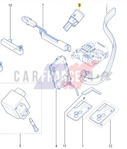 Start/Stop Switch 2515000QAD New OE Renault Laguna 3 Megane 2