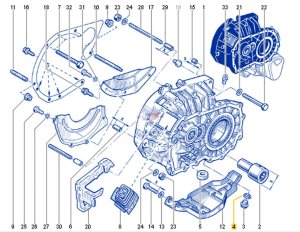 Shim For Gearbox 3220700Q0B New OE Renault
