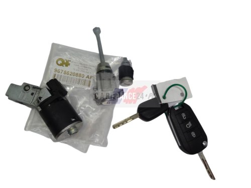 Ignition Switch Lock Set 9675620880 New OE Citroen Peugeot 208 308