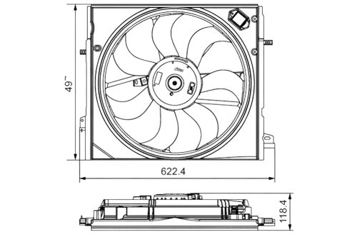 Radiator Fan 698582 Renault Kadjar New Genuine