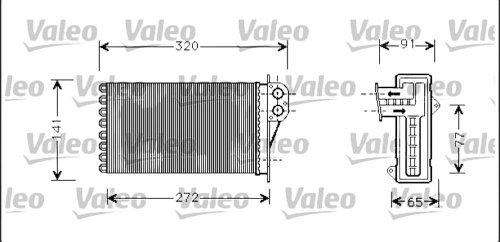 Heater Core 812221 Citroen, Peugeot 206, Xsara Picasso New Genuine