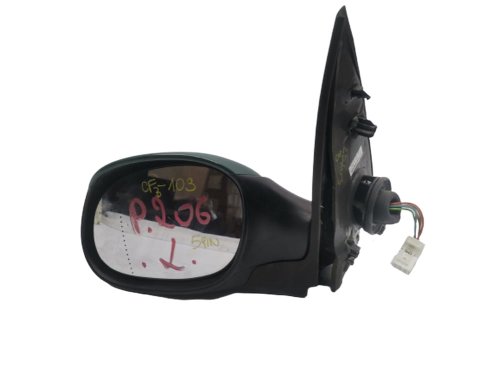 Left Wing Mirror 015690 Peugeot 206 5 Pin Used Genuine