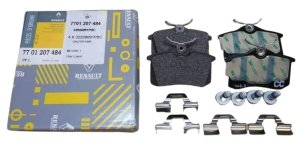 Brake Pads 1.5 DCI Rear 7701207484 New Original Renault Megane