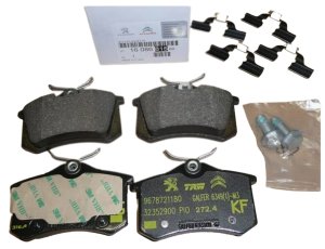 Brake Pads Rear 1608681580 New Original Citroen Peugeot C4 II