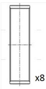 Crankshaft Bearings 0606W9 Citroen Peugeot  1.6 VTI Original 