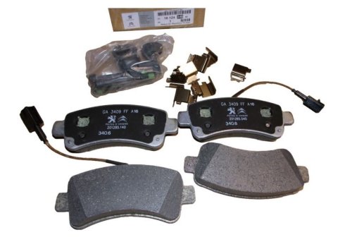Brake Pads Rear 1612434080 Citroen Jumper 3 Peugeot Boxer 3 Original 