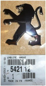 Emblem 542112 Peugeot Original 