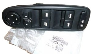 Window Opening Switch Left 6554YH New Original Citroen Peugeot C4 Picasso