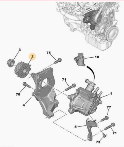 Camshaft Pulley 1,4 1,6 E-HDI 193047 9683818280 Citroen Peugeot Ford Volvo