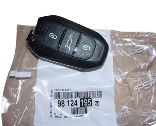 Key 98124195ZD Citroen, Peugeot 308, 508 New Genuine