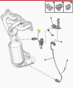 Lambda Probe 1618V0 1.4 1.6 VTI Citroen Peugeot