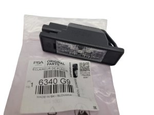 License Number Plate Light Lamp 6340G9 Citroen Peugeot  C2 C8 308 407 New Original