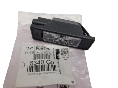 License Number Plate Light Lamp 6340G9 Citroen Peugeot  C2 C8 308 407 New Original