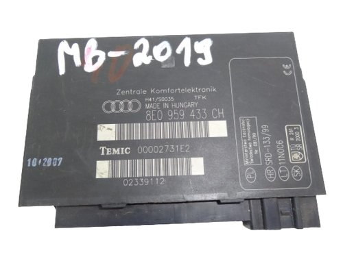 Comfort Control Unit 8E0959433CH Audi New Genuine