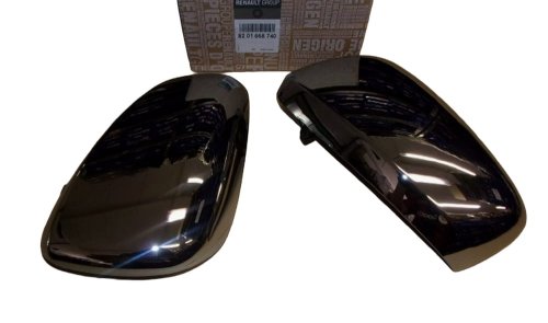 Mirror Housing Set 8201668740 Chrome Renault Original