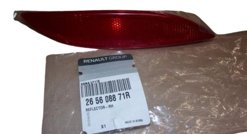 Reflector Right Rear 265608871R New OE Renault Megane III