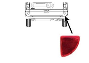 Reflector Light Right Rear 2655400QAD New OE Renault Kangoo
