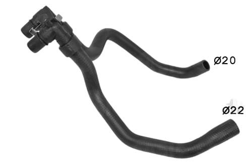 Heater Hose 6466.GK 6466GK Peugeot Partner II 1.6HDI Original