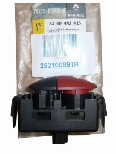 Hazard Light Switch 252100991R Renault Master III,Twingo II Original