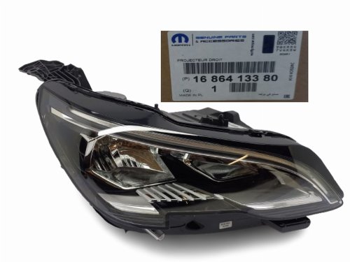 Right Headlight 1686413380 Peugeot 3008 II,5008 II Original