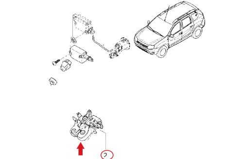 Boot Lid Latch Trunk Lock Catch 905039326R  Dacia Duster Logan 2 Original 