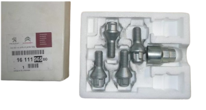 Wheel Bolts 1611196580 Anti-Theft Kit PSA Original New