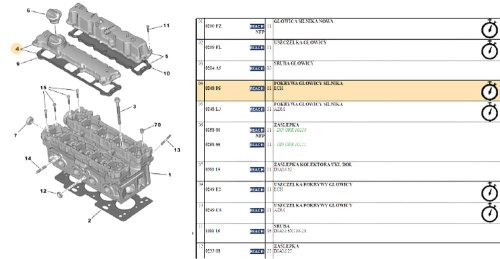 Valve Cover 0248P5 KFU 1.4 16V PSA