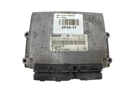 Engine Controller 0281011553  55198058  19247EAA Bosch Fiat