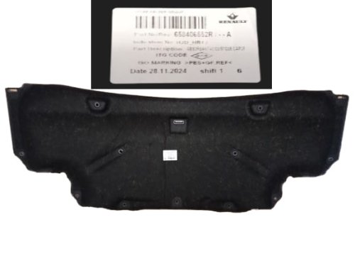 Bonnet Soundproofing 658406552R Dacia Duster 21- Original New