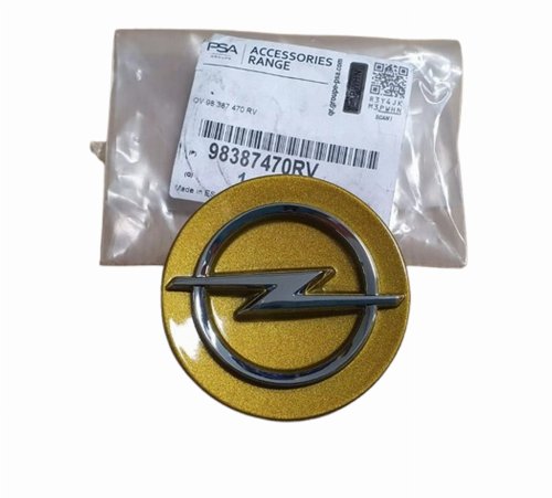 Center Cap For Alloy Wheels 98387470RV Yellow Opel Original New