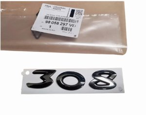 Emblem Rear 98058297VD Peugeot 308 II Original New