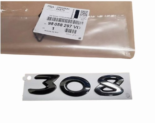Emblem Rear 98058297VD Peugeot 308 II Original New