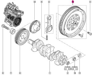 Dual-Mass Flywheel 123000785R Renault Koleos Qashqai X-Trail 2.0 dCi Original 
