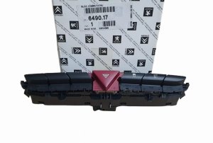 Hazard Light Switch 649017 6490.17 Peugeot 308 Original New