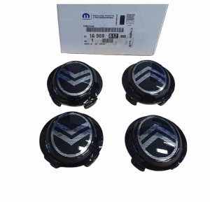 Center Cap For Alloy Wheels 1696981280 Black Citroen C3/C4/C5 Original New