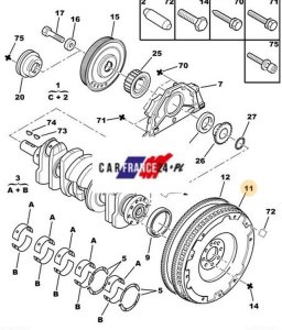 Dual-Mass Flywheel 9676226780 Boxer 2.2HDI 110Km Original
