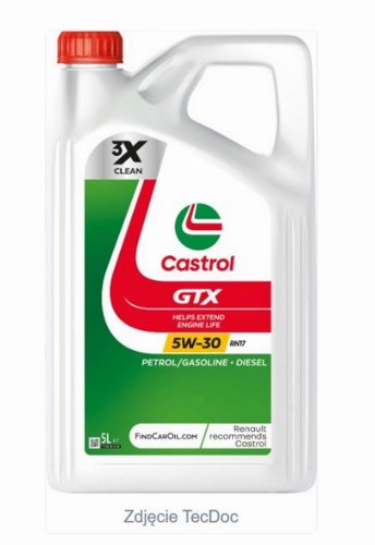 Castrol 5W30 GTX RN17 5L Oil CAS 5W30 GTX RN17 5L Original