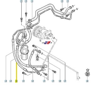 Air Conditioning Pipe 8200497083 Renault Opel Nissan New Original