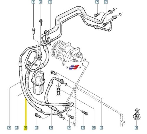 Air Conditioning Pipe 8200497083 Renault Opel Nissan New Original